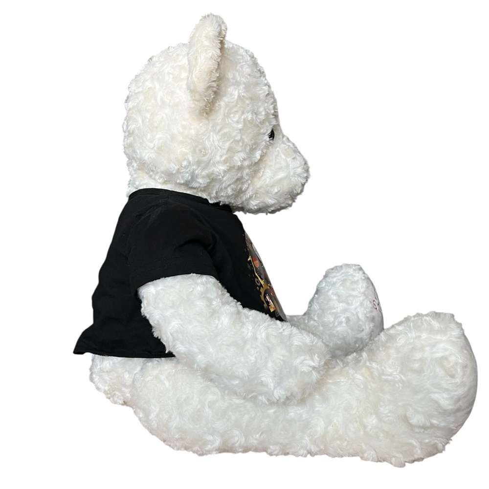 NEW FAO Schwarz Large Curly White Sitting Bear Plush - Return To Wonder - Picture 5 of 13